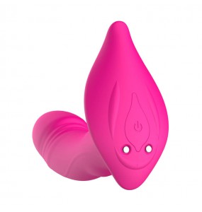 QUER - Wearable Butterfly Heating Vibrator (Chargeable - Red Rose)